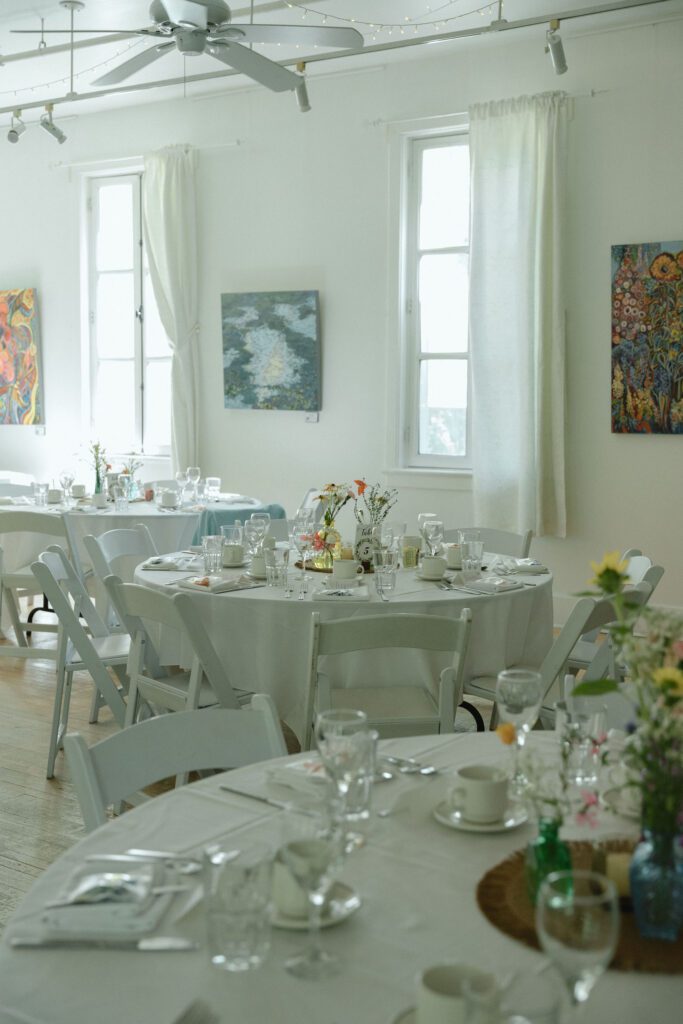 reception space in the st. norbert arts center in winnipeg
