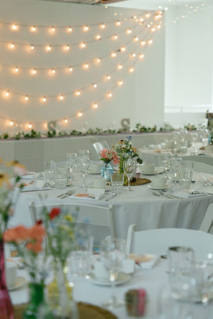 wedding dinner space in the st. norbert arts center in winnipeg