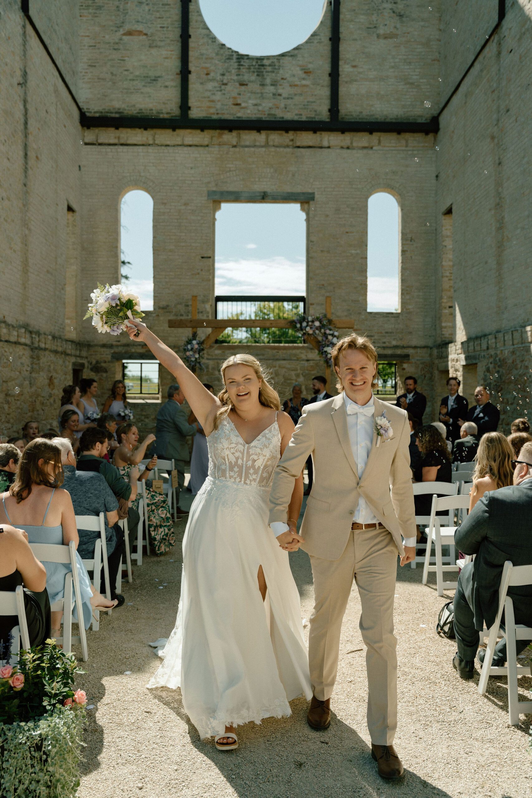 Celebrating after wedding ceremony at the Trappist Monastery Provincial Heritage Park